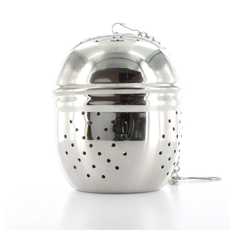 Lot De 2 Pinces à Thé En Inox 304 - Boule Filtrante 4,5 Cm - Pour Thé En Vrac, épices, Soupes - Ouverture Facile à Pression - 3