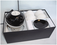 Coffret Paso Doble avec chauffe th�i�re et 4 tasses