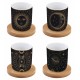 Coffret gobelets à café COSMOS