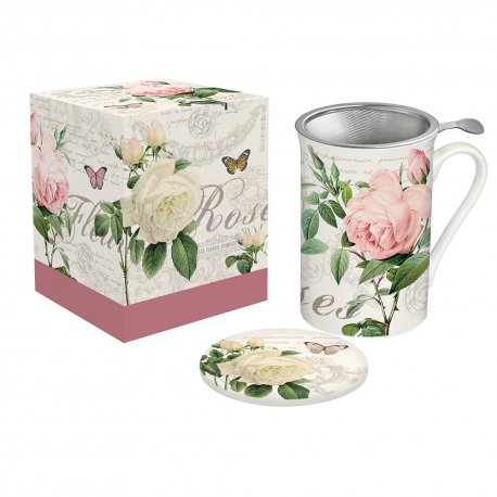 Coffret tisanière ROSE ANGLAISE