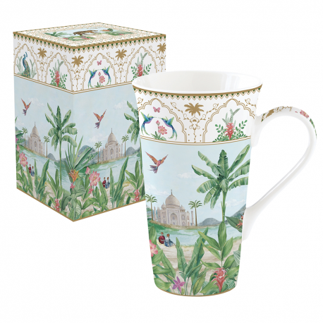 lachineuse - Mug Géant Zen 600ml - Grand Mug XXL Bleu en