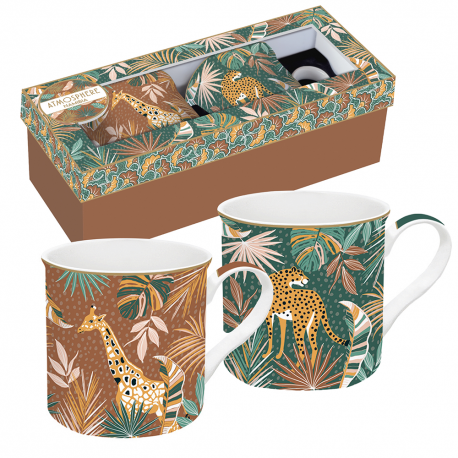 Coffret mugs SAFARI