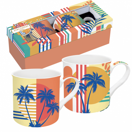 Coffret mugs MIAMI BEACH