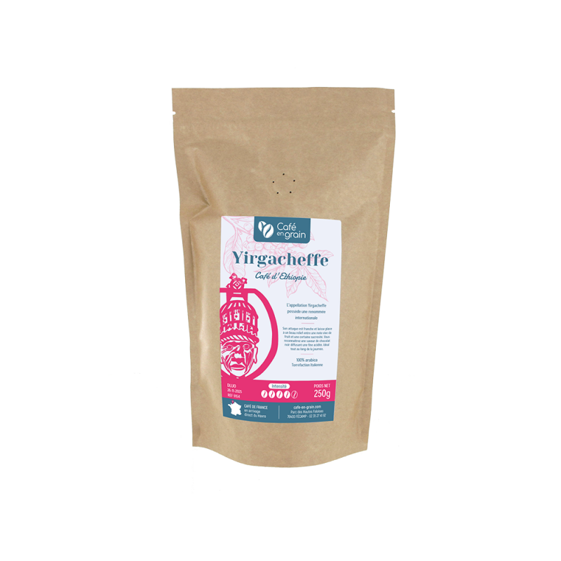 Café Ethiopie YIRGACHEFFE - Sac 250g