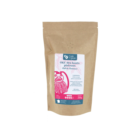 Café Cameroun OKU des hauts plateaux- Sachet 250g