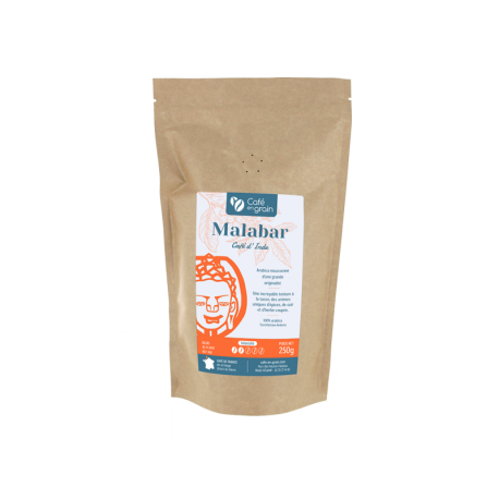 Café Inde MALABAR région Karnataka- sachet 250g