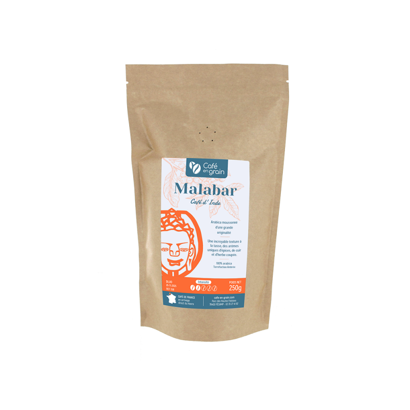 Café Inde MALABAR région Karnataka- sachet 250g
