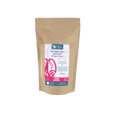 Café mélange maison ESTAGO CLUB HAVANA - Sac 250g
