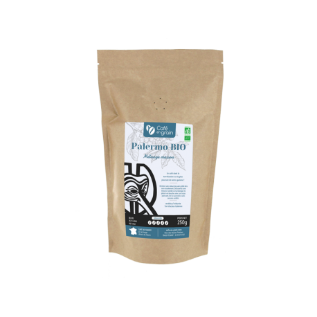 Café mélange maison PALERMO BIO - Sac 250g