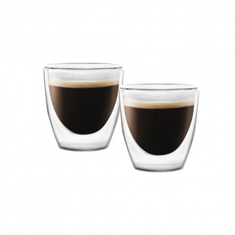 Set 2 gobelets verre double paroi EXPRESSO