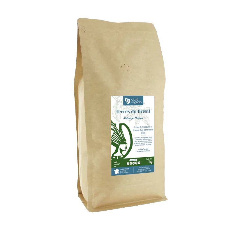 Café Mélange Maison Terres du Brésil - Sac 1kg