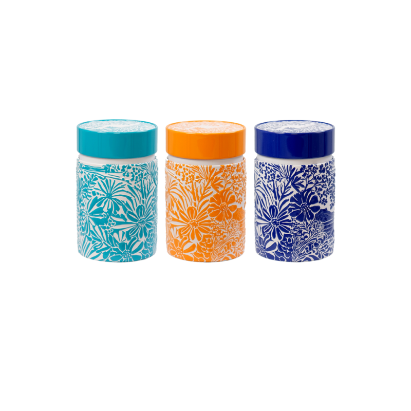 Set 3 boîtes à thé 125g PETALE D'AZUR