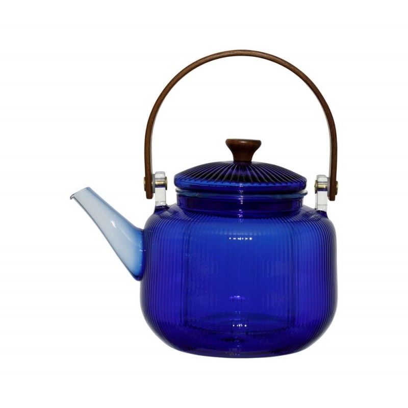  Théière verre LINEA bleue Théière verre LINEA bleue NOUVEAU Théière verre LINEA bleue