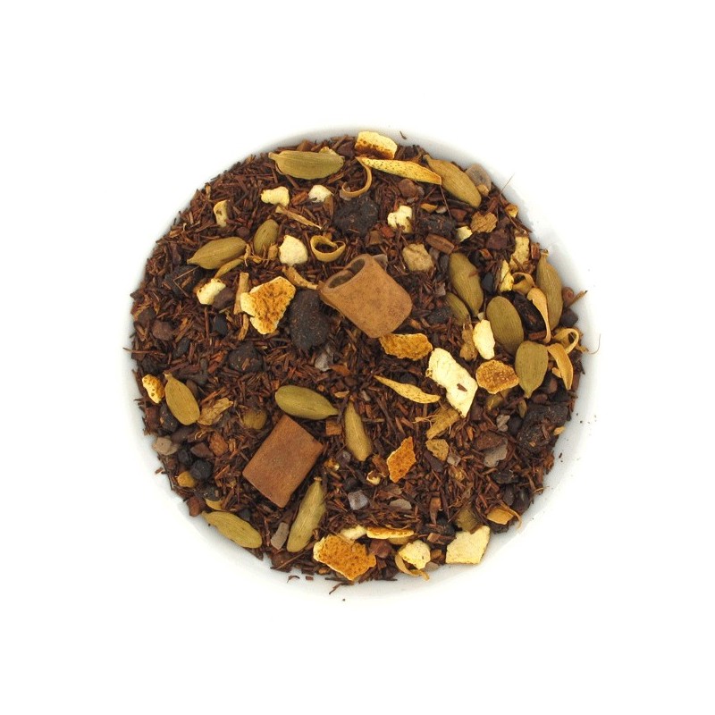 Infusion rooibos, chocolat, orange