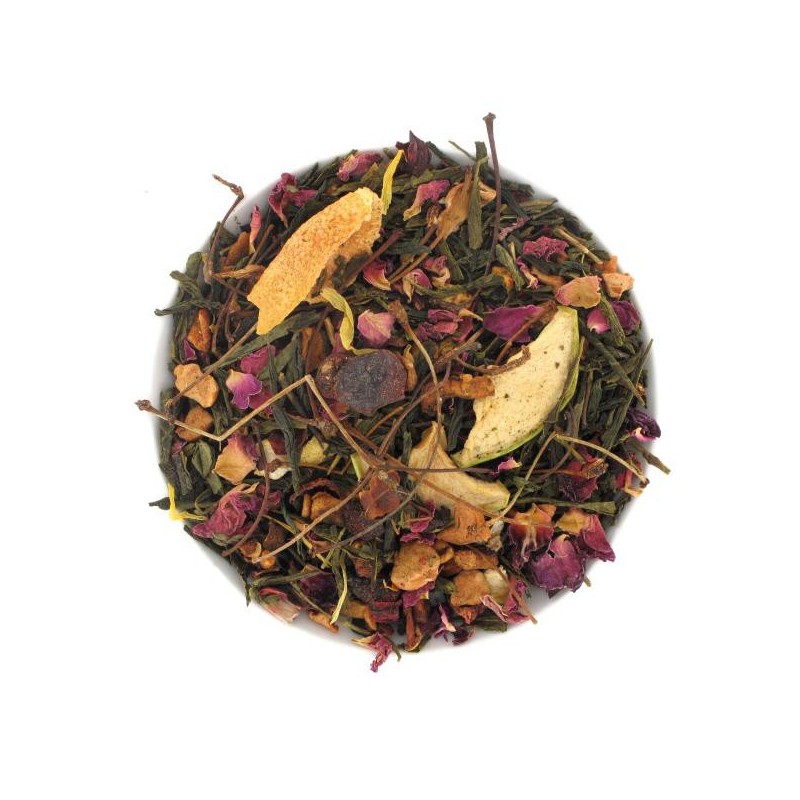 Infusion bien être, queue de cerise, hibiscus