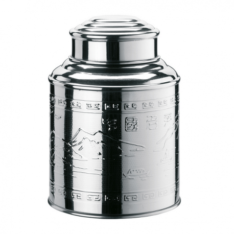 Boîte à Thé Hermétique En Métal - Capacité 250g, Dimensions 16x9.5x9.5 Cm, Conservation Optimale Pour Thé, Tisanes, Infusions