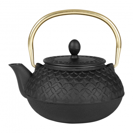 Théière en fonte ROSACES NOIRE 80cl