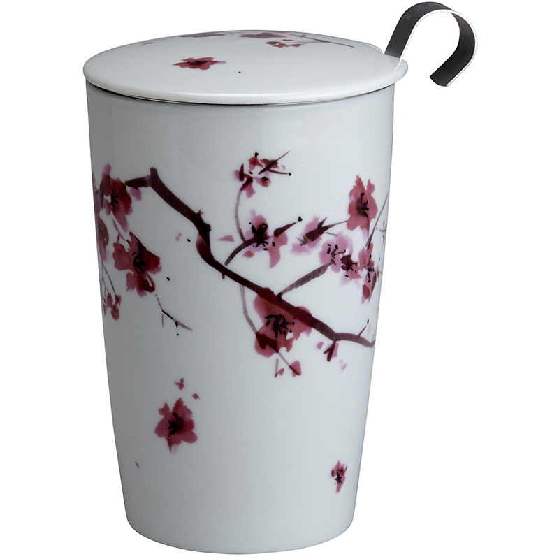 Tisanière En Céramique Rustic Flower Teaeve - Motif Fleuri, Multicouleur, Neuve