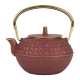 Théière en fonte LACETS rouge 1L