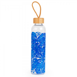 Bouteille verre TROPIQUES BLEUS