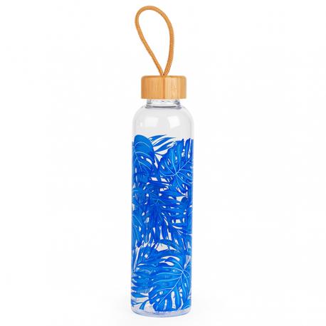 Bouteille verre TROPIQUES BLEUS