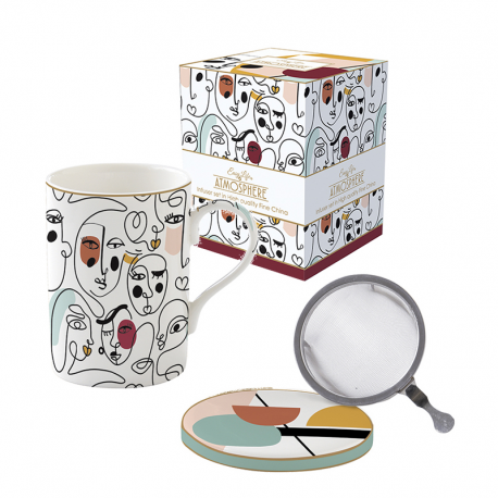 Mug et Tisanière  Coffret Tisanière collection Poules Tradi