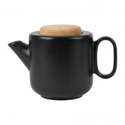 Théière WOODY noire