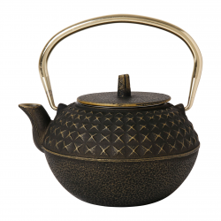 Théière en fonte 1,2L LACETS noire