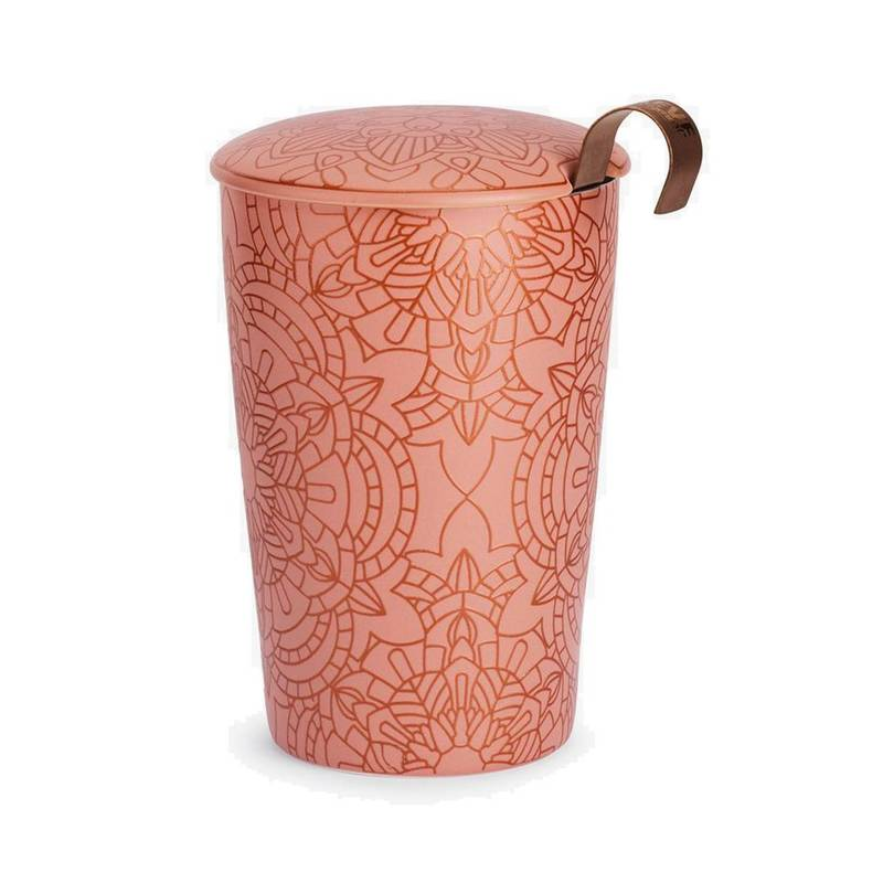 Tasse et Théière Mandala Rose