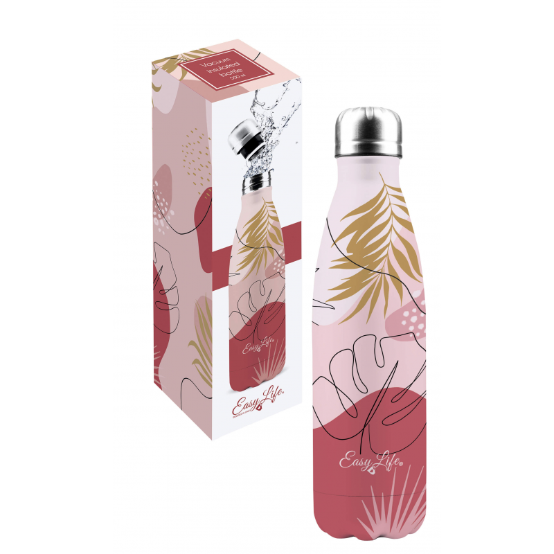Coffret bouteille isotherme PINK PARTY