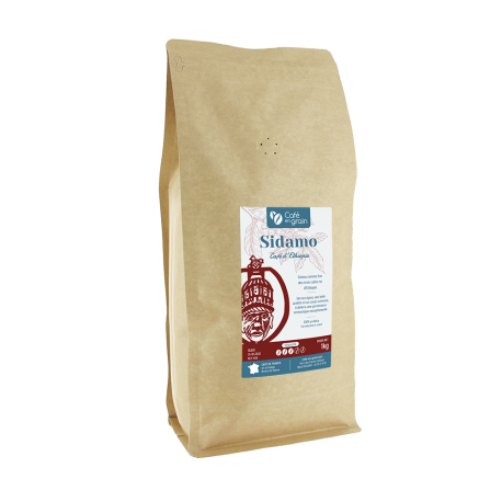 Sac 1kg- Café Ethiopie NYALA hauts plateaux Sidamo