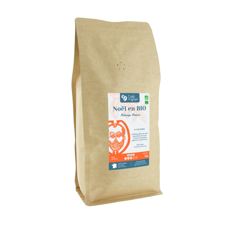 Sac 1kg - Café mélange maison Noël en BIO*