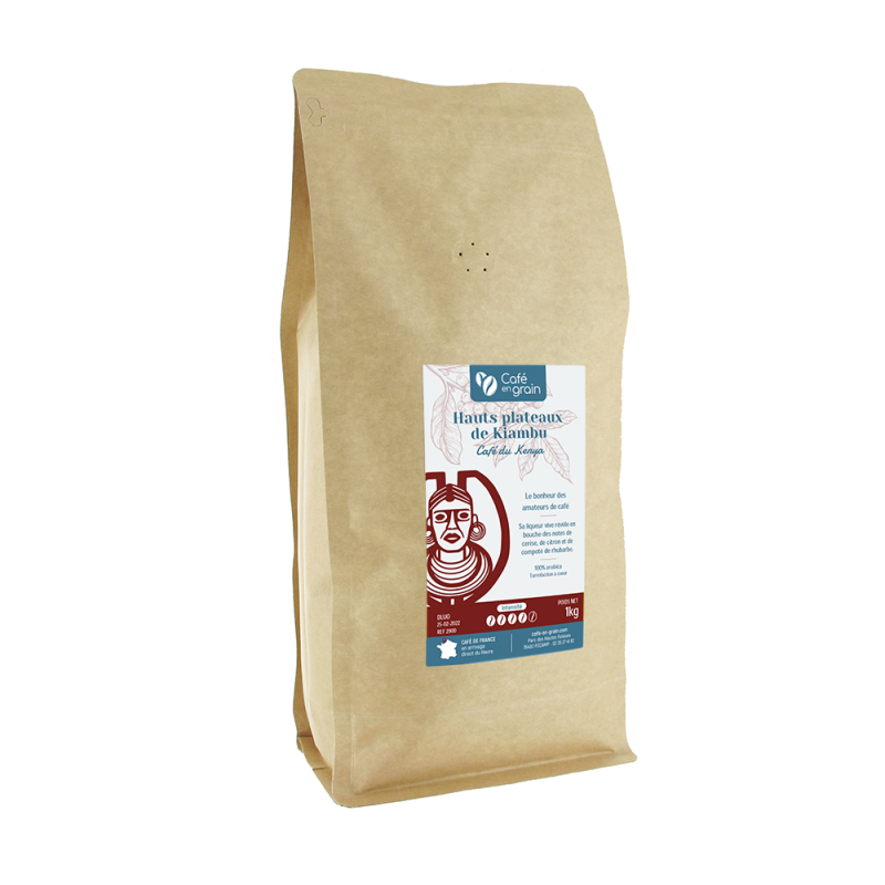 Sac 1 kilo- Café Kenya hauts plateaux de Kiambu
