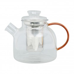 Théière verre BOREALES orange