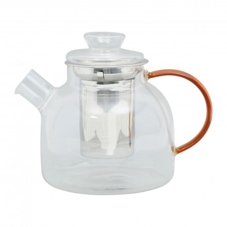 Théière verre BOREALES orange
