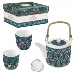 Coffret théière 0,6L GRUE CENDREE