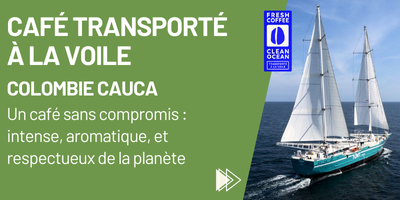 Café transporté à la voile